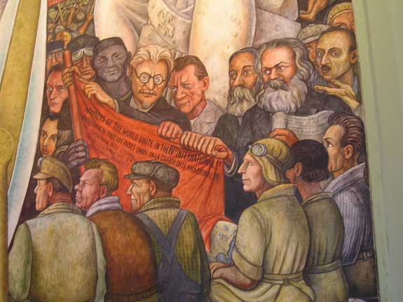 Mural de diego rivera trotsky cuarta internacional